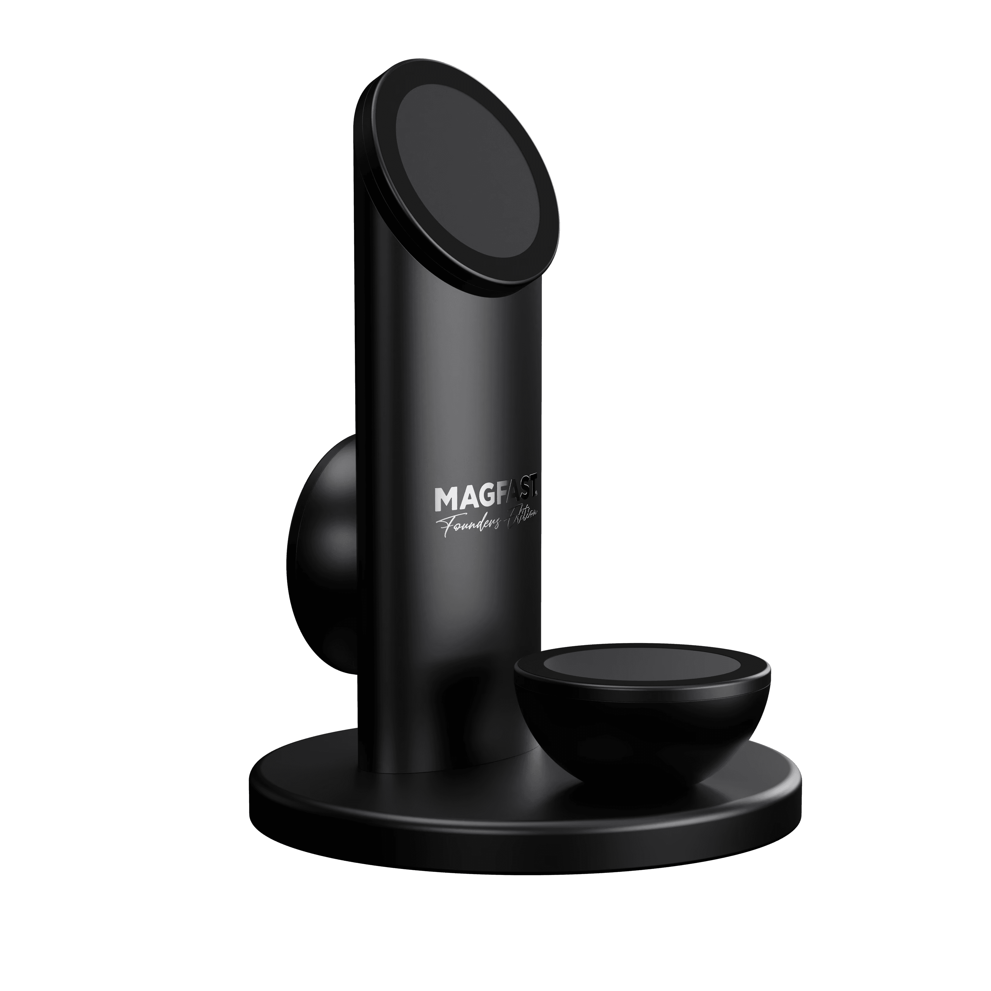 The MAGFAST Air Pro stand, which uses Qi2 magnetic alignment on each of its charging zones.
